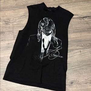 Lil Wayne The Carter VI Black Graphic Sleeveless Shirt mens large